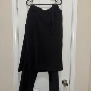 Zara Black Pinstripe Skirt